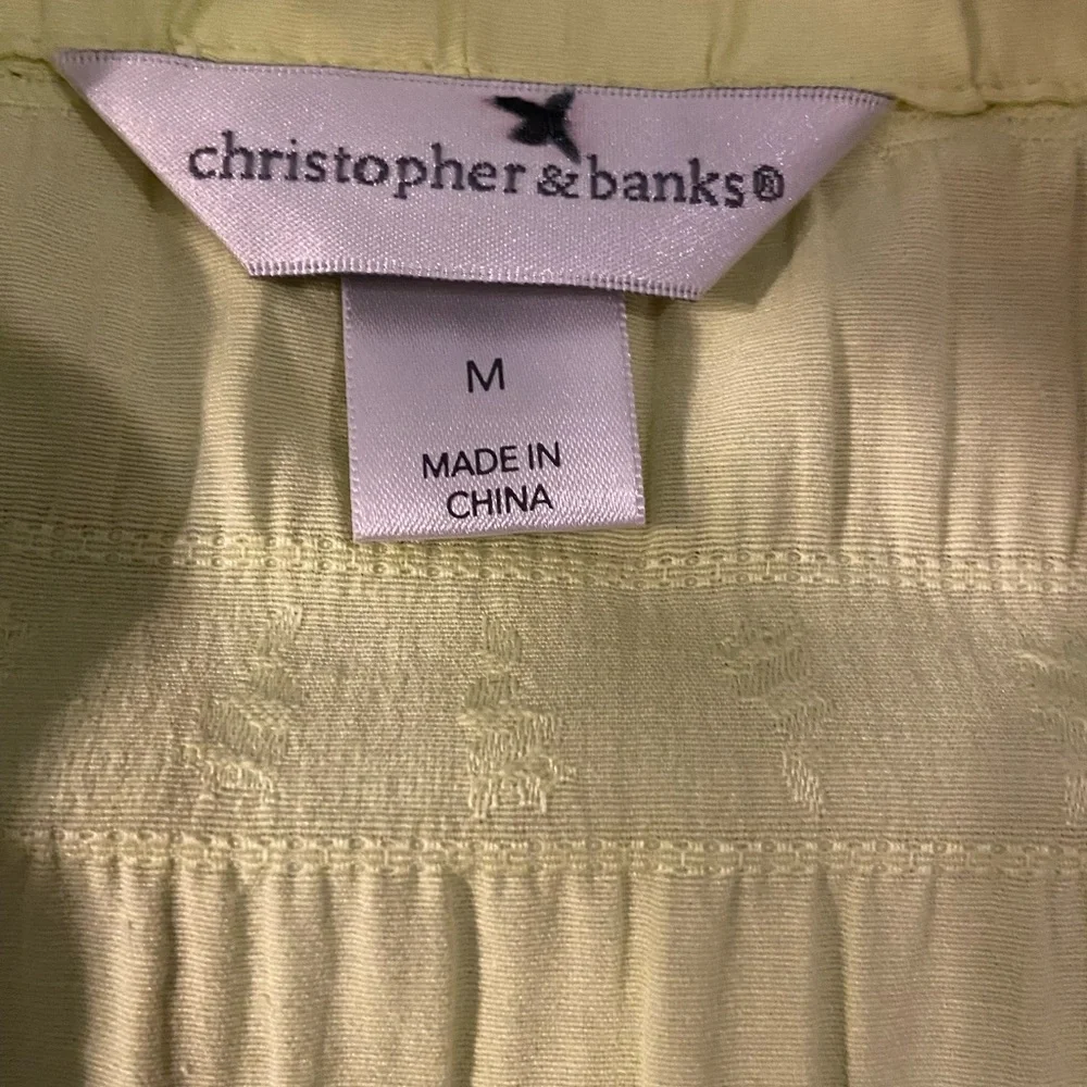 Christopher &  Banks Lime Green Jacket with roll up sleeves size Med - Picture 4 of 9